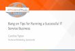Bang on tips for running a successful IT service business