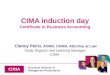 CIMA Induction Day presentation