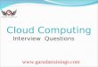 Cloud computing Latest Interview Questions with Answers by Garuda Trainings