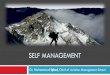 Self Management: Goal Setting and Time Management