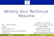 Writing Your Technical Resume