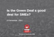 is the green deal a good deal for sme's