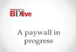 Paywall in Progress: BDlive and the metered subscription model
