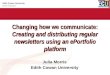 Changing how we communicate: Creating and distributing regular newsletters using an ePortfolio platform