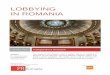 Lobbying in Romania - English Version - Aurelian Horja