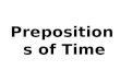 Prepositions of Time Flashcards