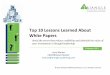 Top 10 Lessons Learned About White Papers