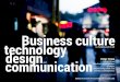 Business culture is changing, and so will technology, design and communication