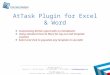 Pmoc at task excel plugin demo