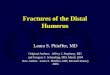 Fractures of the Distal Humerus