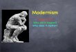 Modernism Lecture