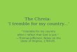 Chreia 2 i tremble for my country