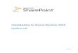 Lab01 Access Services in SharePoint