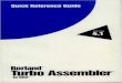 Turbo Assembler 4.1 for OS2 Quick Reference 1993
