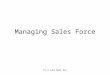 Managing Sales Force