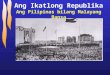 Philippine President 3rd Republic