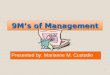 9 M's of Management