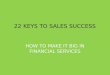 22 Keys to Sales Success Financial Services