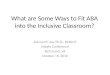 ABA and Inclusion Ppt Handout