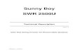 Sunny Boy SB2500 Tech Manual