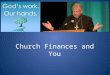 Church Finances and You