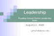 Puyallup Leadership August 21 2008