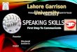 Speaking skills presentation by hina 2