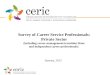 Survey of Career Service Professionals: Private sector