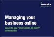 Managing your business online  - Ionata / Digital Ready workshop