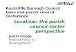 Rushcliffe Borough Council town and parish council conference 2012