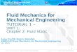 EBMF4103 (Chapter 2) Fluid Mechanics for Mechanical Engineering
