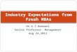 Industry Expectations From Fresh MBAs -R