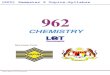 962 Chemistry [PPU] Semester 2 Topics-Syllabus