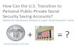 Personal public private social security saving accounts