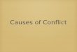 Causes of conflict (1) (2)
