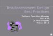 Test assessment best practices