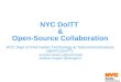 Open Collaboration in New York City DoITT