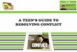 A Teen’s Guide to Resolving Conflict