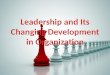 Leadership and its changing development in organization