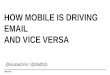 Keynote: How Mobile Is Driving Email & Vice Versa