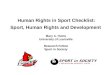 Mary hums  human rights in sport checklist