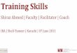 Training skills -v1 - shiraz ahmed
