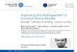 Improving the Management of Computational Models -- Invited talk at the EBI
