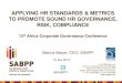 HR Standards & metrics driving good governance, slides by Marius Meyer, CEO of SABPP