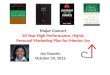 Major concert 20 year hyper marketing plan for mentor joy