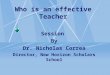 Effective teacher