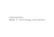 Cyberpolitics 2009 W3