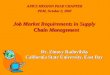 Job Market Requirements in Supply Chain Management