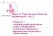 Moise Namer :  Nice-St Paul breast cancer guidelines 2013