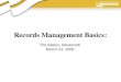 The Basics of UWM Records Management